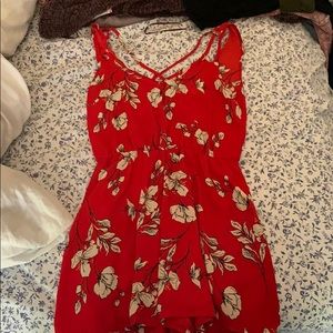 Cute Red Summer romper